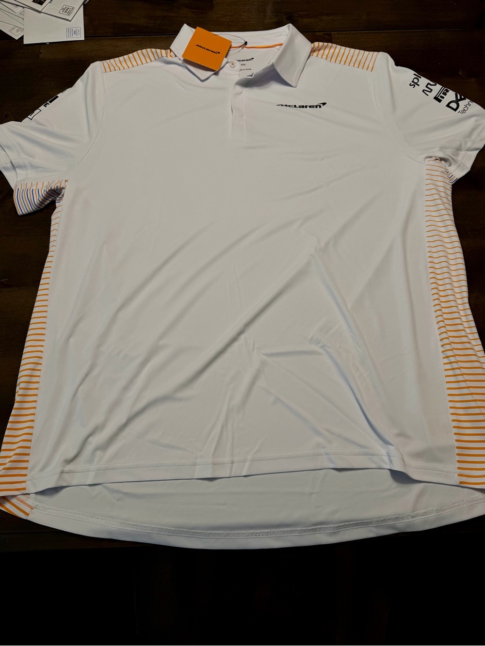 McLaren F1 2021 Team Polo White NWT 2XL Official Formula 1 Shirt